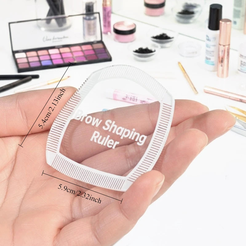 1PC Brow Mapping Ruler Eyebrow Shaping Ruler 1 Minute Fast Drawing Design Brow Easy Tool Microblading Permanent Mekup Stencils