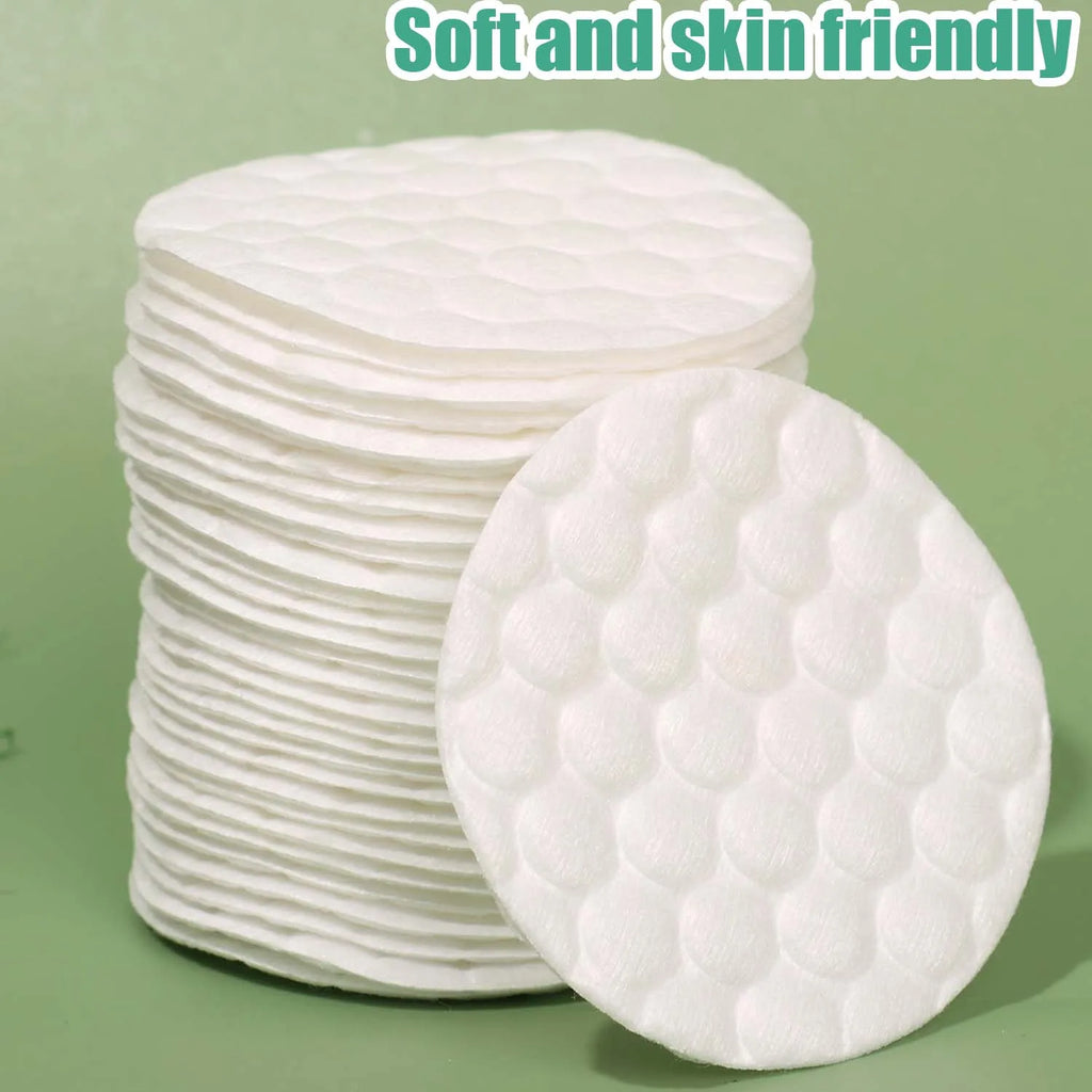 200pcs Cotton Pads Disposable Clean Cotton Face Nail Polish Remover Round Soft Face Cleansing Remover Cotton Pads Makeup\';p