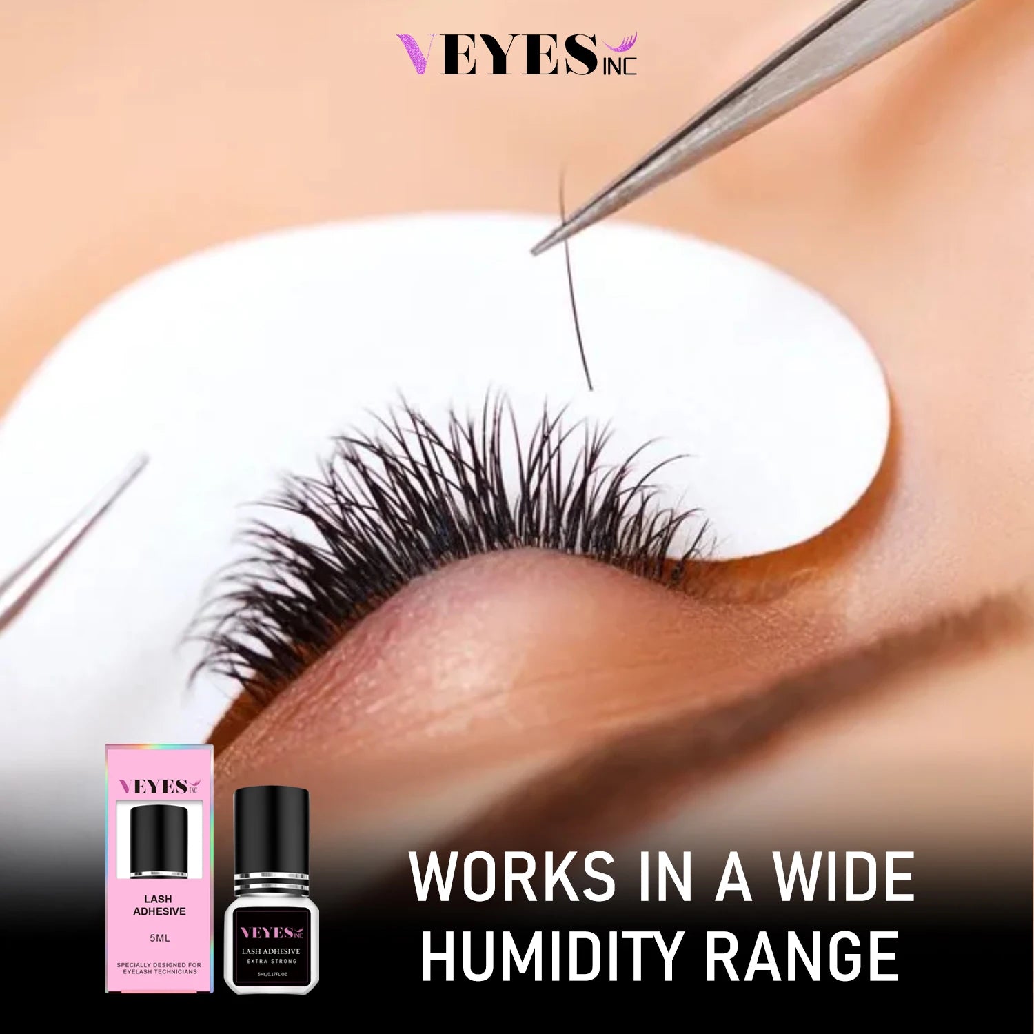 Veyes Inc Eyelash Extensions Glue Shipping from US Items Veyelash Extra Strong Lash Glue 8 Weeks Retention Makeup Tools
